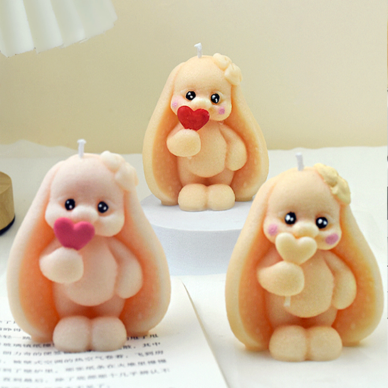 Bunny Cake Mold - 3D Konijn met lange oren Siliconen
