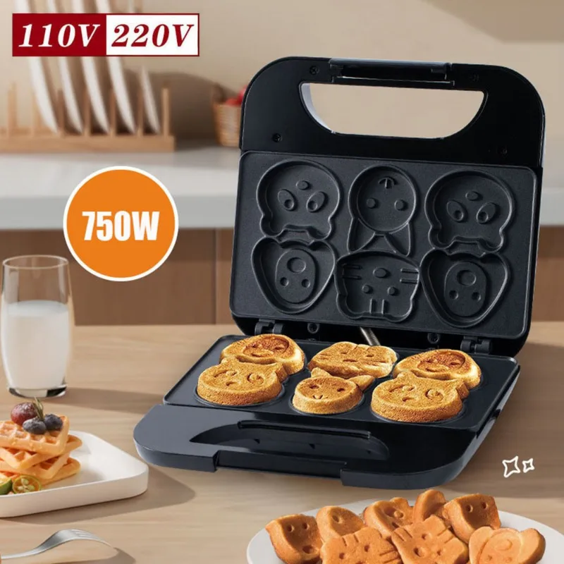 Mini Pancake Griddle - Huishoudelijke Cartoon Biscuit Machine US 110V