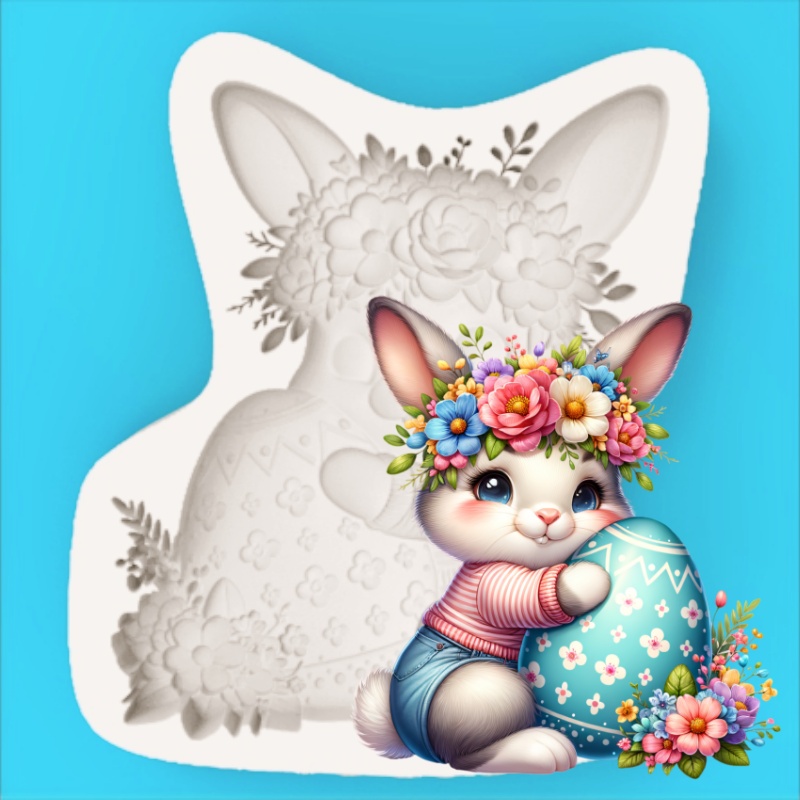 Paaskrans Bunny siliconen bakv - Bunny Cake Mold recensie en prijs