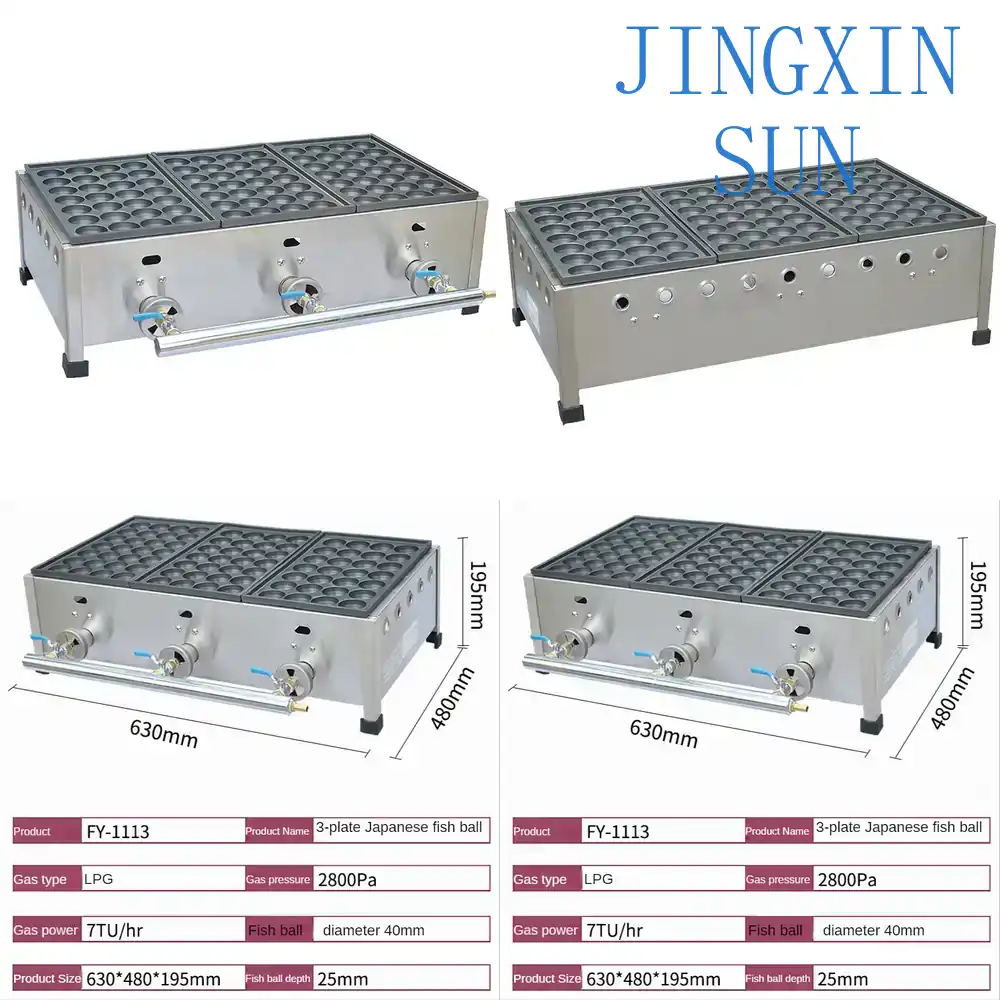 Gasvisbaloven FY-1113 voor com - Takoyaki Grill Plate recensie en prijs