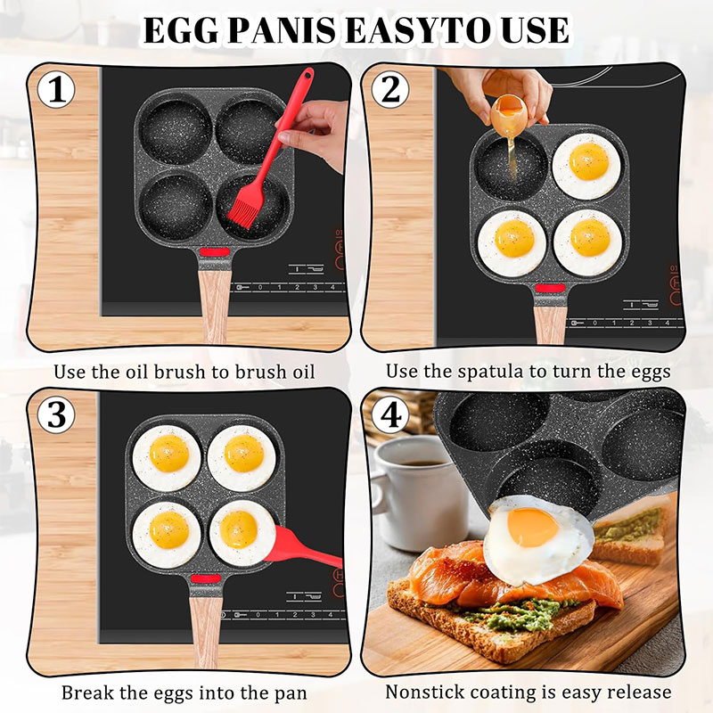 Verdiept Ei Koekenpan Met Deks - Mini Pancake Griddle recensie en prijs