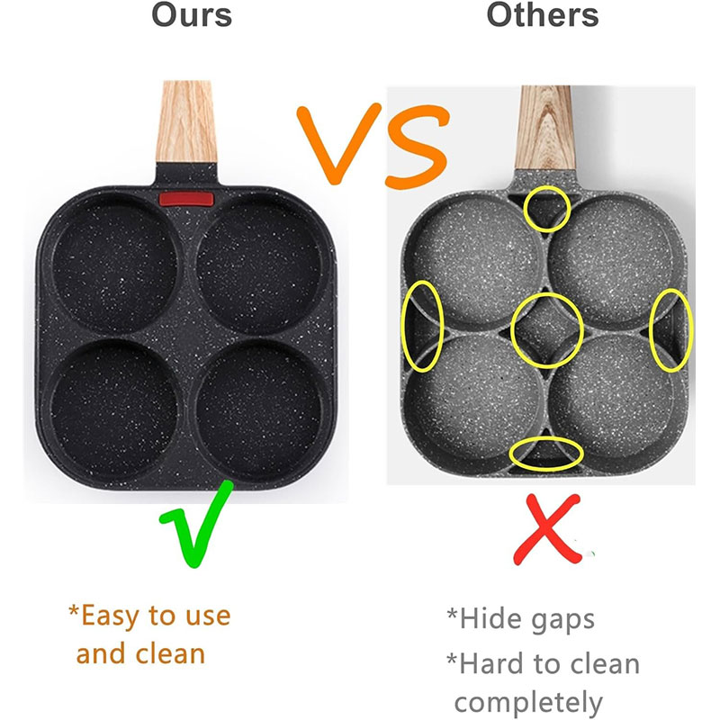 Verdiept Ei Koekenpan Met Deks - Mini Pancake Griddle recensie en prijs