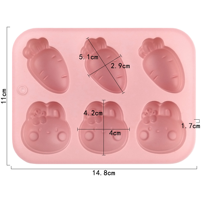 Cartoon siliconen mal konijn w - Bunny Cake Mold recensie en prijs