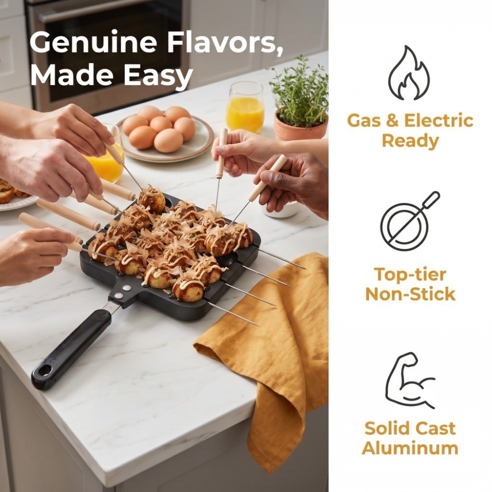 Gietijzeren Takoyaki Grillpan  - Takoyaki Grill Plate recensie en prijs